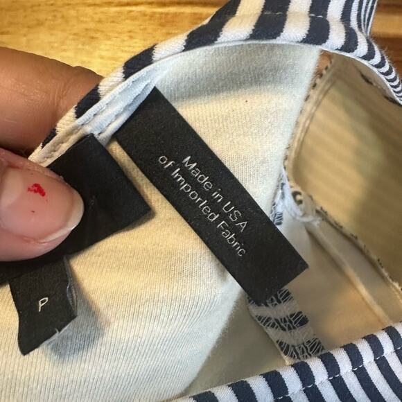 Theory Sheath Blue White Striped Sleeveless Dress Size P - Picture 3 of 7